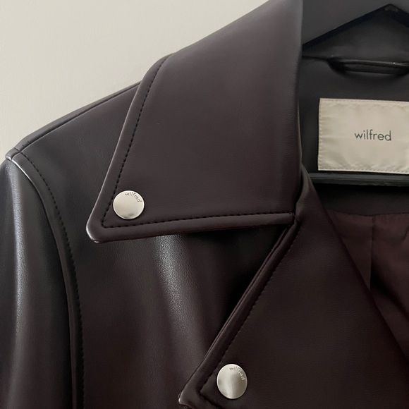 Aritzia Lightning Pleather Jacket in Brown small to medium - Picture 9 of 16